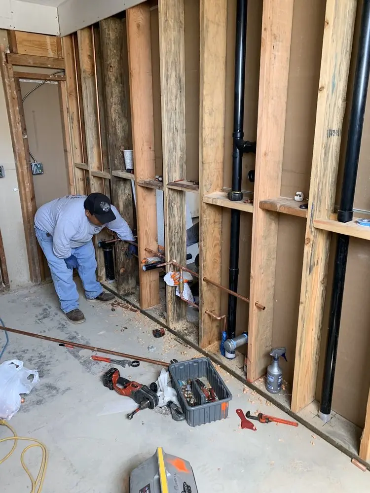 Commercial rough-in plumbing for Water Heater Replacement in Deerfield